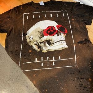 Custom Distressed Bleached T-Shirt